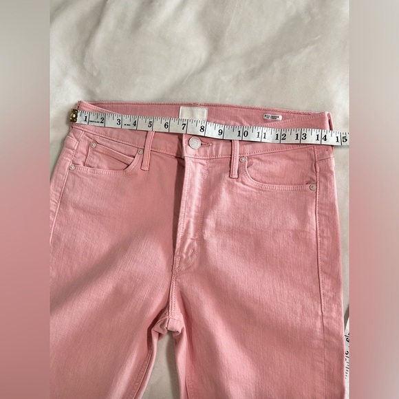 MOTHER Straight Leg Jeans in Soft Pink - Picture 10 of 11